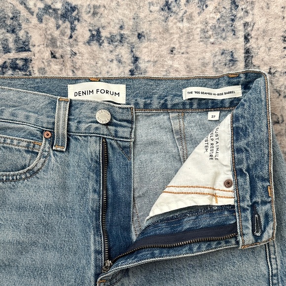 Denim Forum The ‘90s Seamed Hi-Rise Barrel Jean - Picture 10 of 11